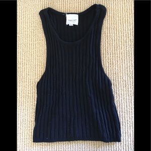 Silence + Noise black cropped tank. Size XS
